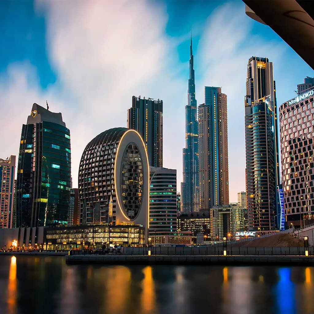 Dubai skyline near Business Bay