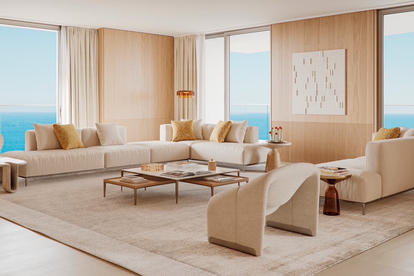 Styled interior in a Dubai investment property
